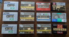 46 cintas de casete de música dióxido de cromo TDK SA BASF Fuji Agfa 
